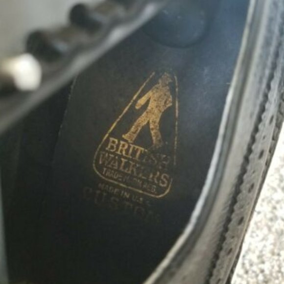 British Walkers Black Oxford Loafers Men’s sz 10 M - Picture 6 of 8